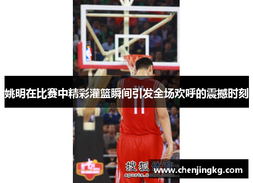 姚明在比赛中精彩灌篮瞬间引发全场欢呼的震撼时刻